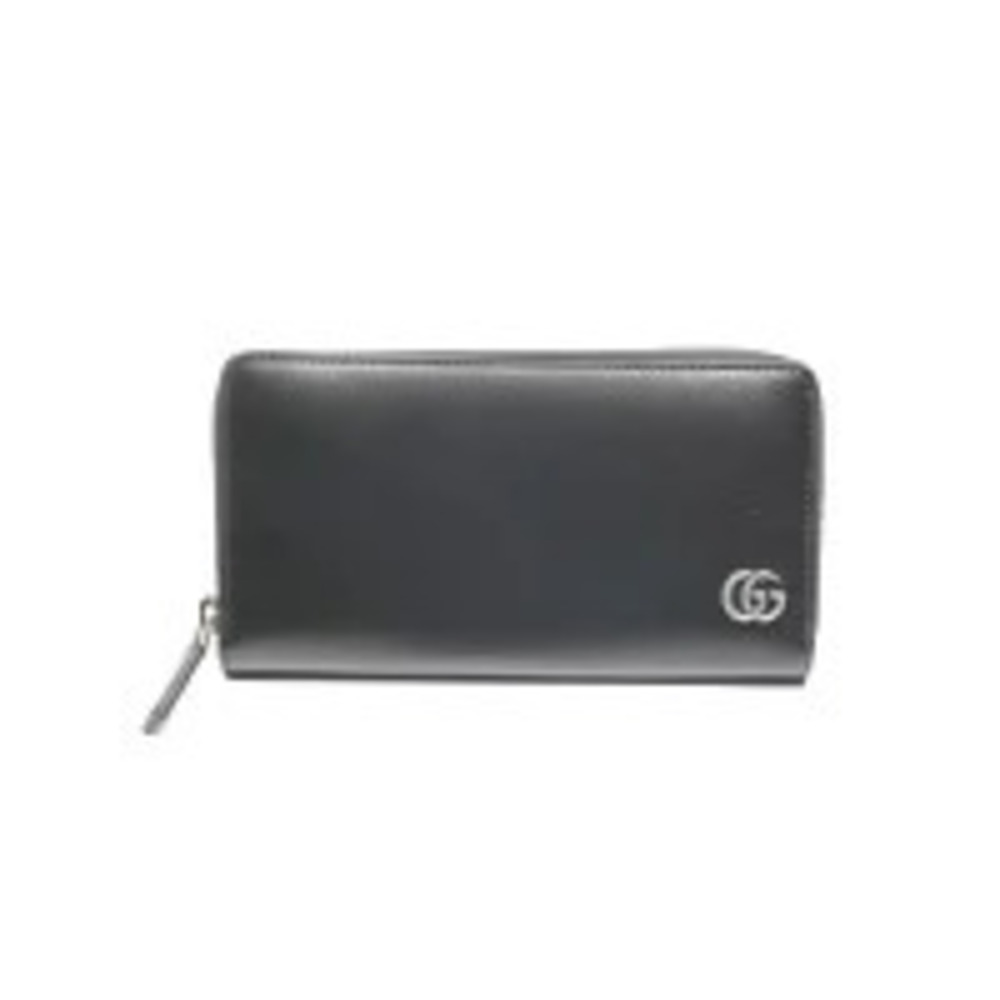Gucci GG Marmont Leather Long Wallet Black